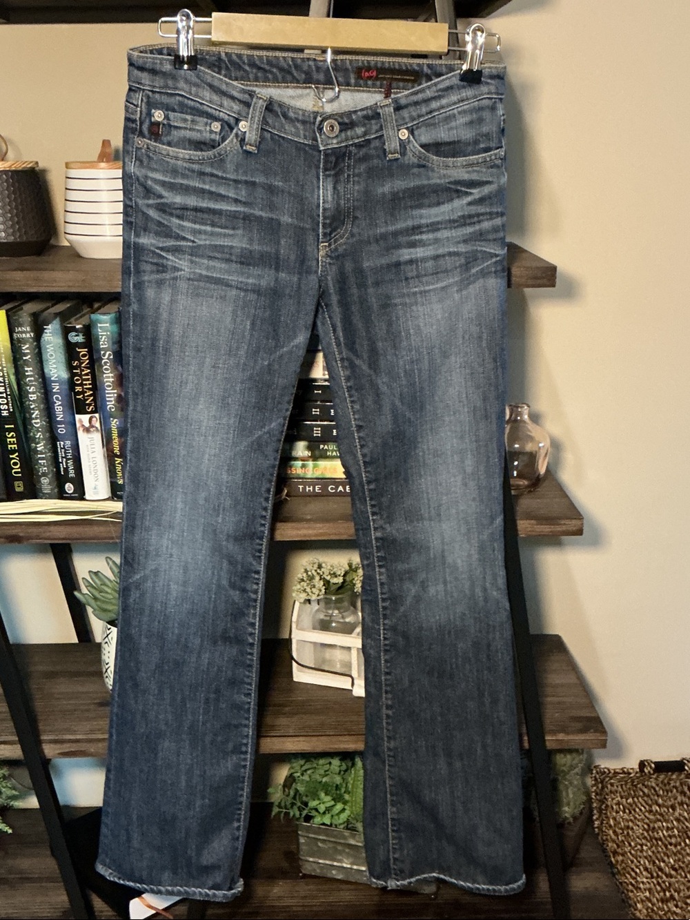 Ag Adriano Goldschmied Blue Boot Cut Jeans